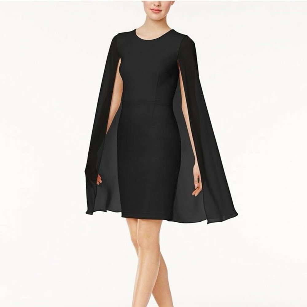 Calvin Klein Cape Dress